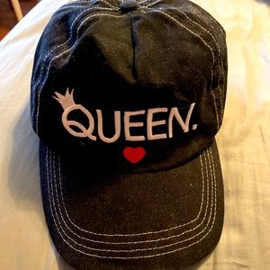 Disney Park’s Queen of Hearts baseball cap.